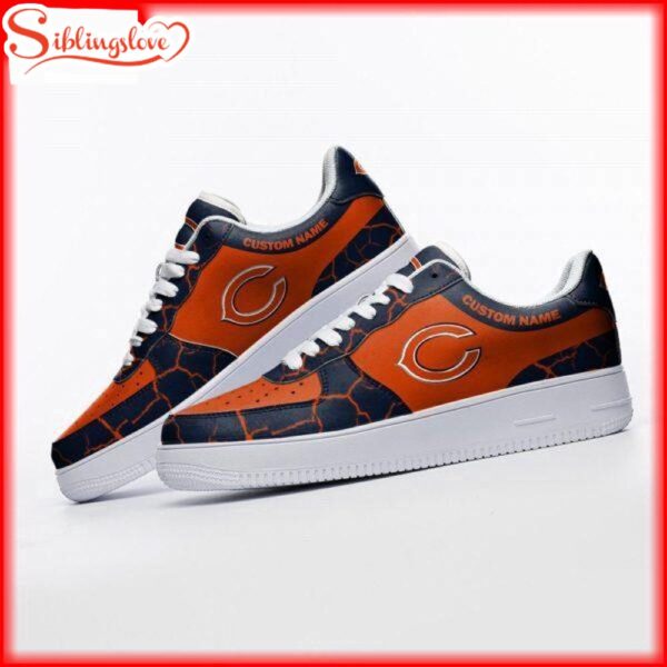 Custom Name Chicago Bears NFL Air Force 1 Shoes Gift For Fans