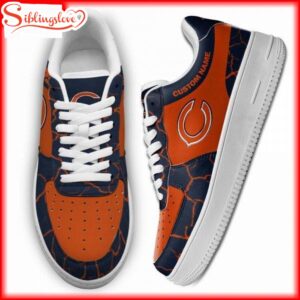 Custom Name Chicago Bears NFL Air Force 1 Shoes Gift For Fans