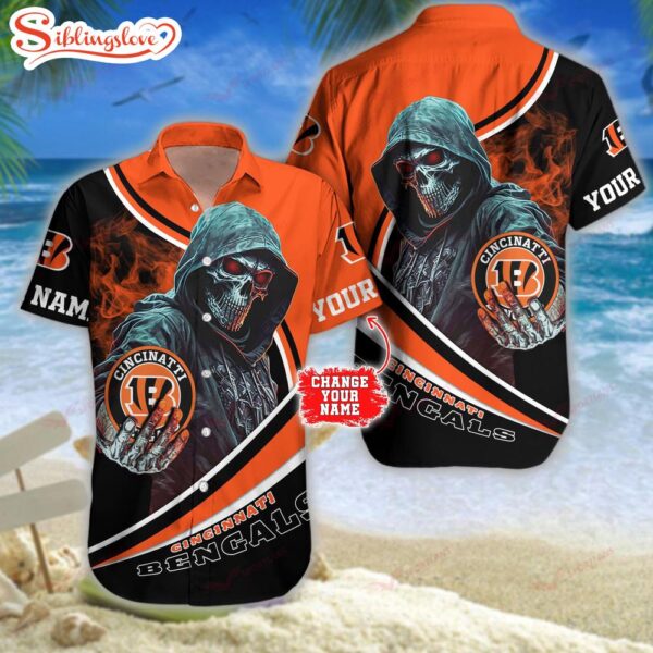 Personalized Name Football Team Cincinnati Bengals NFL Hawaiian Shirt For Fans