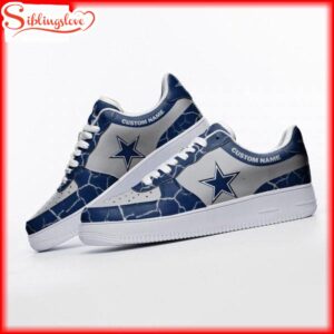 Custom Name Dallas Cowboys NFL Air Force 1 Shoes Gift For Fans