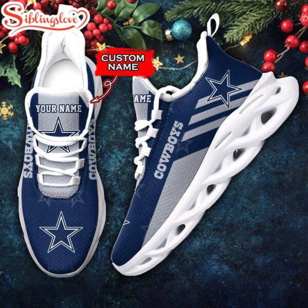 Custom Name Dallas Cowboys NFL New Football Team Christmas Max Soul Shoes