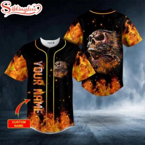 Custom Name Demon Fire Skull…