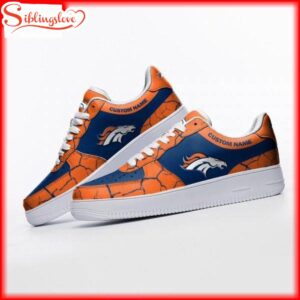 Custom Name Denver Broncos NFL Air Force 1 Shoes Gift For Fans