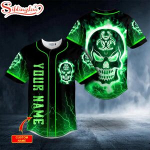 Custom Name Green Fire Biohazard…