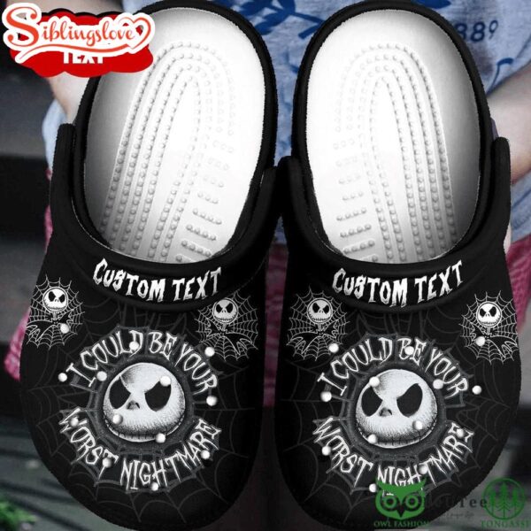 Custom Name Halloween The Nightmare Before Christmas Clogs Shoes For Men Women