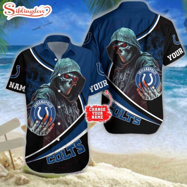 Personalized Name Football Team Indianapolis Colts NFL Hawaiian Shirt For Fans