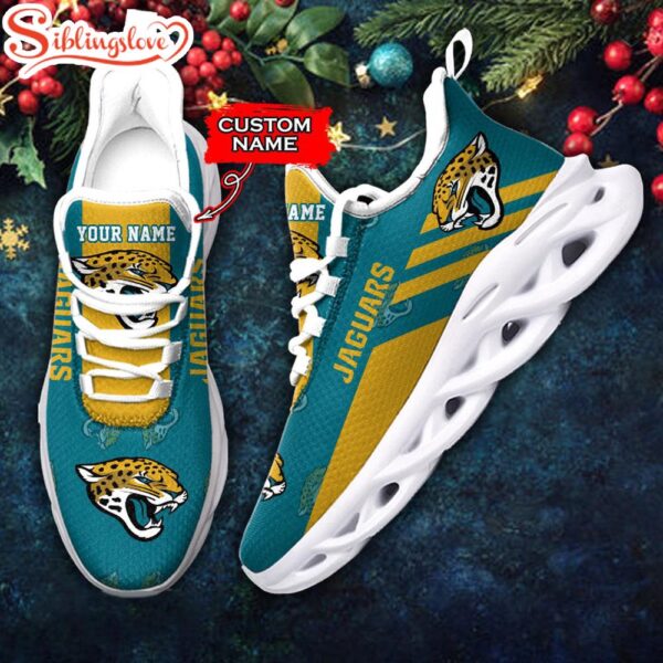 Custom Name Jacksonville Jaguars NFL New Football Team Christmas Max Soul Shoes