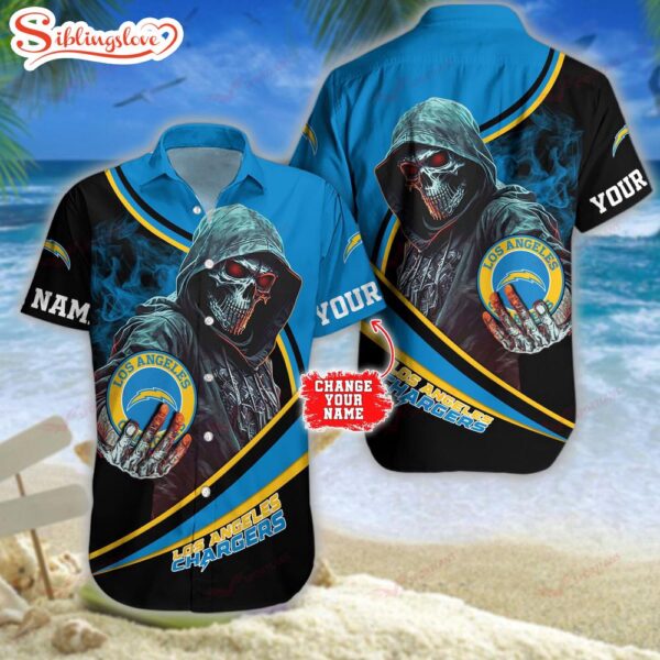 Personalized Name Football Team Los Angeles Chargers NFL Hawaiian Shirt For Fans