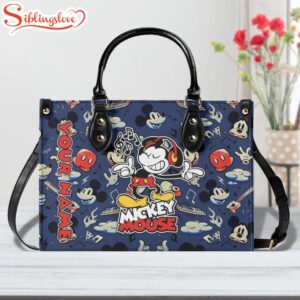 Custom Name Mickey Mouse Leather…