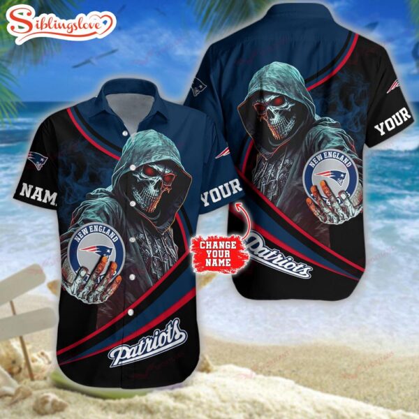 Personalized Name Football Team New England Patriots NFL Hawaiian Shirt For Fans