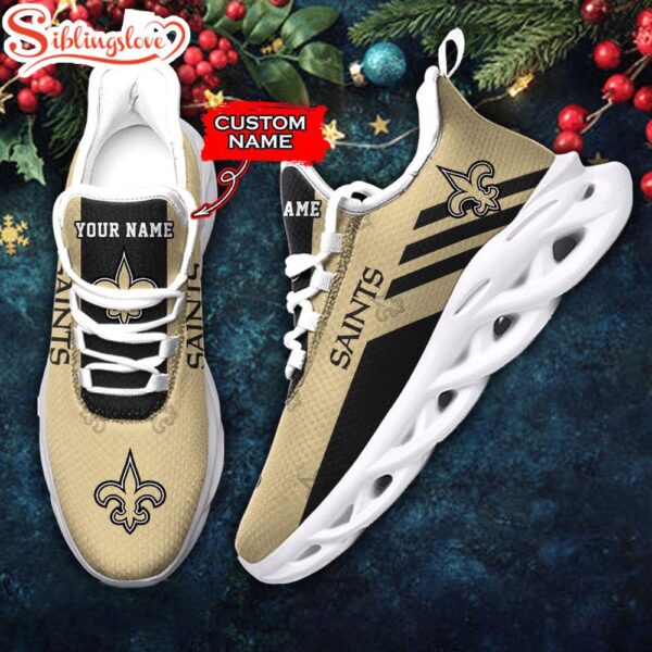 Custom Name New Orleans Saints NFL New Football Team Christmas Max Soul Shoes