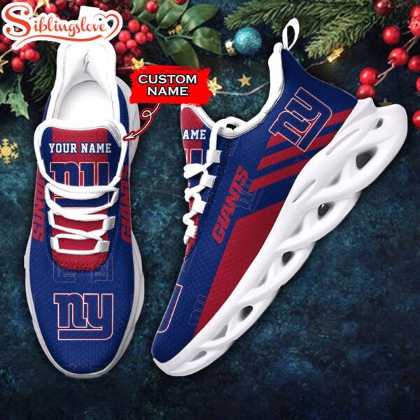 Custom Name New York Giants NFL New Football Team Christmas Max Soul Shoes