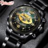 Custom Name  New York Jets NFL 3D Football Sport Black Stainless Steel Watch