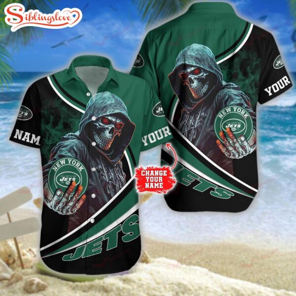 Personalized Name Football Team New York Jets NFL Hawaiian Shirt For Fans