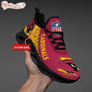 Custom Name NFL Arizona Cardinals Max Soul Shoes