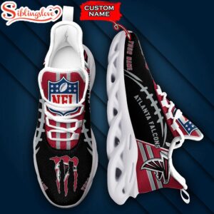 Custom Name NFL Atlanta Falcons Max Soul Shoes For Men And Women