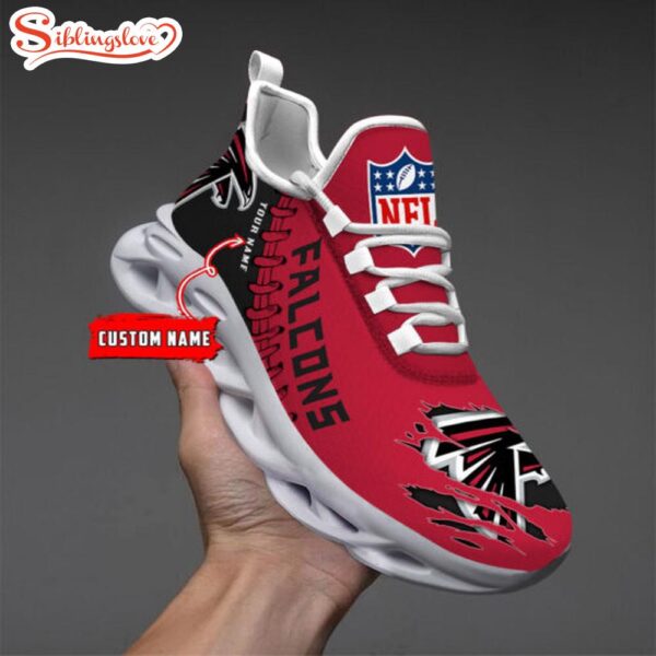 Custom Name NFL Atlanta Falcons Max Soul Shoes