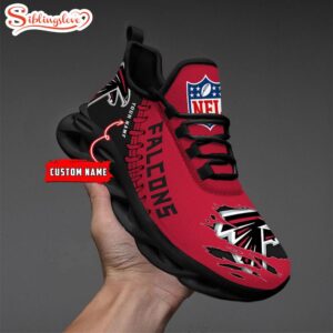 Custom Name NFL Atlanta Falcons Max Soul Shoes