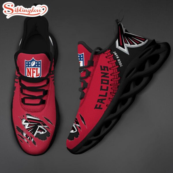 Custom Name NFL Atlanta Falcons Max Soul Shoes