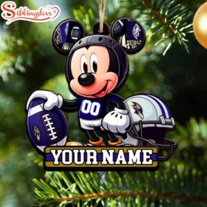 Custom Name NFL Baltimore Ravens…