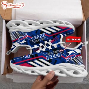 Custom Name NFL Buffalo Bills Clunky Max Soul Shoes