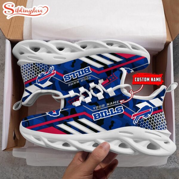 Custom Name NFL Buffalo Bills Clunky Max Soul Shoes