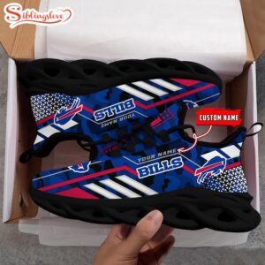 Custom Name NFL Buffalo Bills Clunky Max Soul Shoes