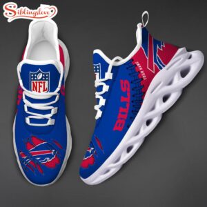 Custom Name NFL Buffalo Bills Max Soul Shoes