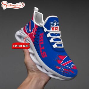 Custom Name NFL Buffalo Bills Max Soul Shoes