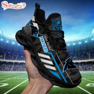 Custom Name NFL Carolina Panthers Clunky Max Soul Shoes