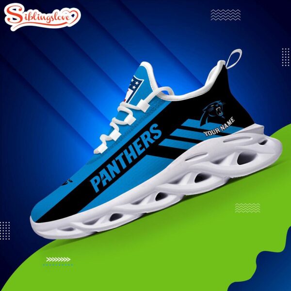 Custom Name NFL Carolina Panthers Max Soul Shoes Gift For Fans