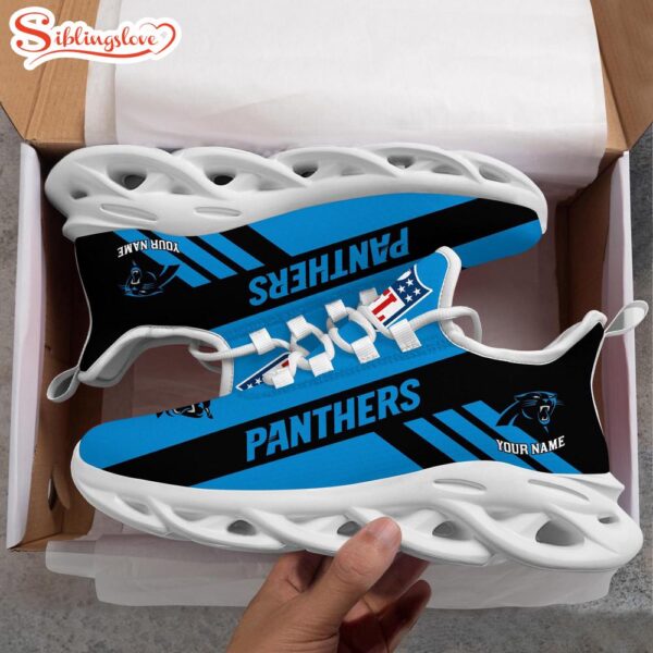 Custom Name NFL Carolina Panthers Max Soul Shoes Gift For Fans