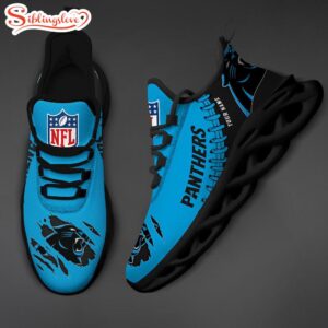 Custom Name NFL Carolina Panthers Max Soul Shoes