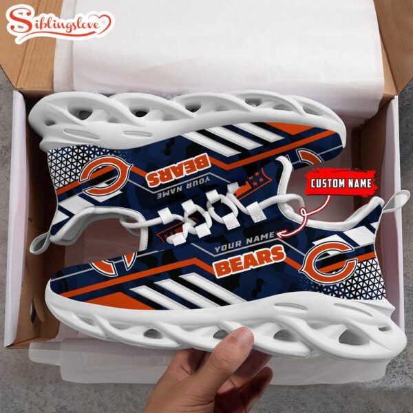 Custom Name NFL Chicago Bears Clunky Max Soul Shoes