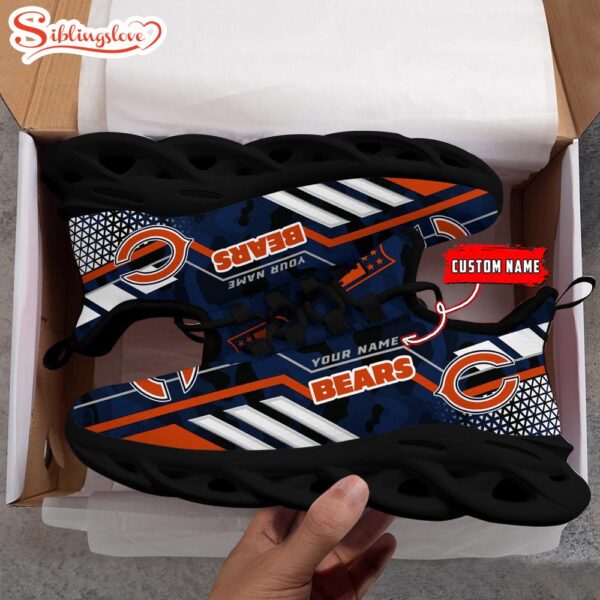 Custom Name NFL Chicago Bears Clunky Max Soul Shoes