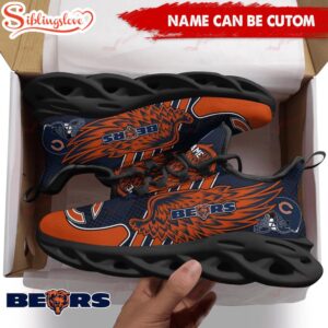 Custom Name NFL Chicago Bears Max Soul Shoes For Men And Women