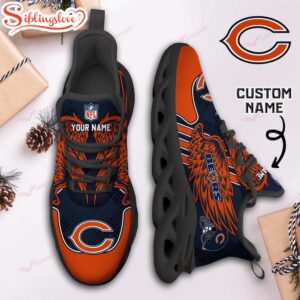 Custom Name NFL Chicago Bears Max Soul Shoes For Men And Women