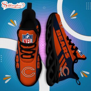 Custom Name NFL Chicago Bears Max Soul Shoes Gift For Fans