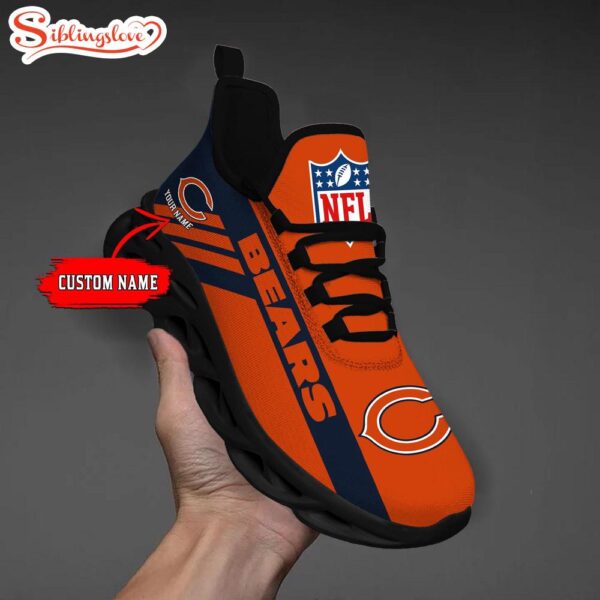 Custom Name NFL Chicago Bears Max Soul Shoes Gift For Fans