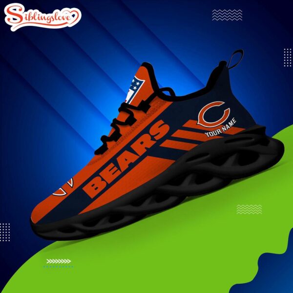 Custom Name NFL Chicago Bears Max Soul Shoes Gift For Fans