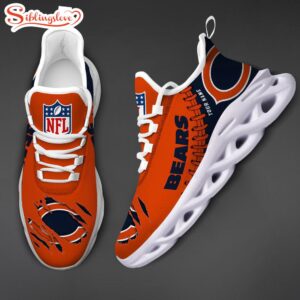 Custom Name NFL Chicago Bears Max Soul Shoes