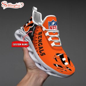 Custom Name NFL Cincinnati Bengals Max Soul Shoes