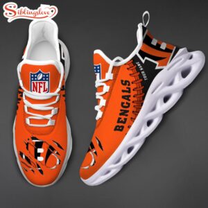 Custom Name NFL Cincinnati Bengals Max Soul Shoes