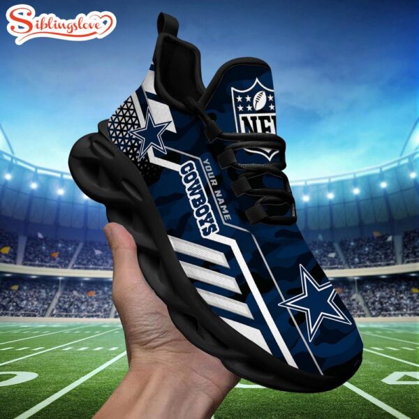 Custom Name NFL Dallas Cowboys Clunky Max Soul Shoes