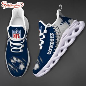 Custom Name NFL Dallas Cowboys Max Soul Shoes