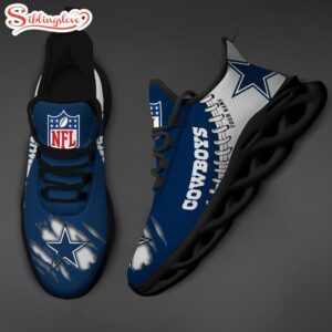 Custom Name NFL Dallas Cowboys Max Soul Shoes