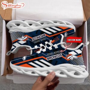 Custom Name NFL Denver Broncos Clunky Max Soul Shoes