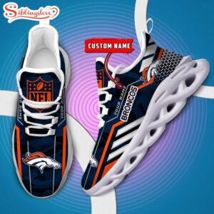 Custom Name NFL Denver Broncos Clunky Max Soul Shoes