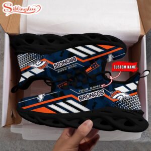 Custom Name NFL Denver Broncos Clunky Max Soul Shoes