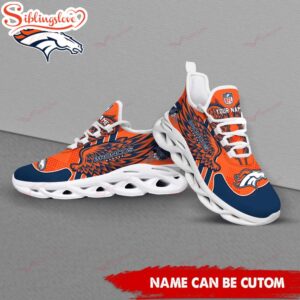 Custom Name NFL Denver Broncos Max Soul Shoes For Men And Women